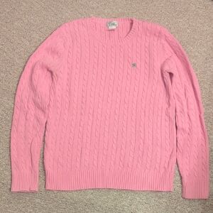 Lilly Pulitzer Pink Cable Knit Crewneck Sweater